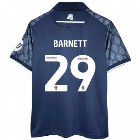 Kandiny Kinderen Ryan Barnett #29 Zwart Uitshirt Uittenue 2024/25 T-Shirt