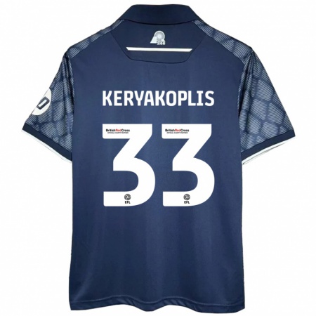 Kandiny Kinderen Hannah Keryakoplis #33 Zwart Uitshirt Uittenue 2024/25 T-Shirt