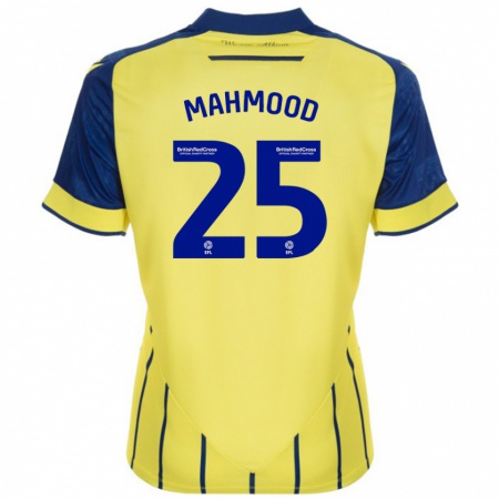 Kandiny Kinderen Mahmood #25 Geel Blauw Uitshirt Uittenue 2024/25 T-Shirt