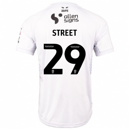 Kandiny Kinderen Robert Street #29 Rood Wit Uitshirt Uittenue 2024/25 T-Shirt