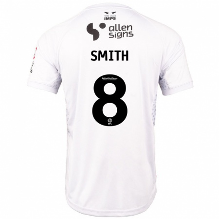 Kandiny Kinderen Alistair Smith #8 Rood Wit Uitshirt Uittenue 2024/25 T-Shirt