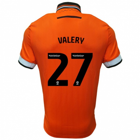 Kandiny Kinderen Yan Valery #27 Oranje Wit Uitshirt Uittenue 2024/25 T-Shirt