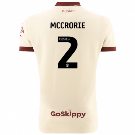 Kandiny Kinderen Ross Mccrorie #2 Crèmewit Uitshirt Uittenue 2024/25 T-Shirt