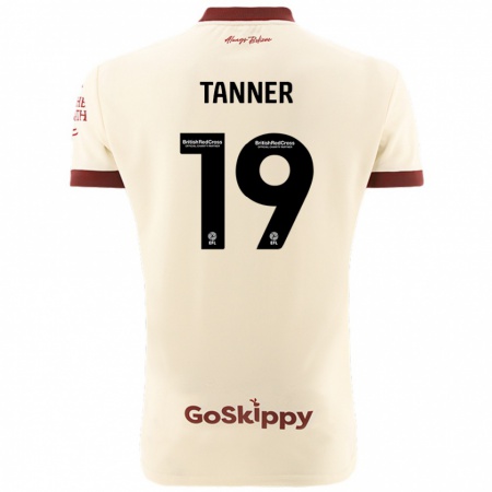 Kandiny Kinderen George Tanner #19 Crèmewit Uitshirt Uittenue 2024/25 T-Shirt