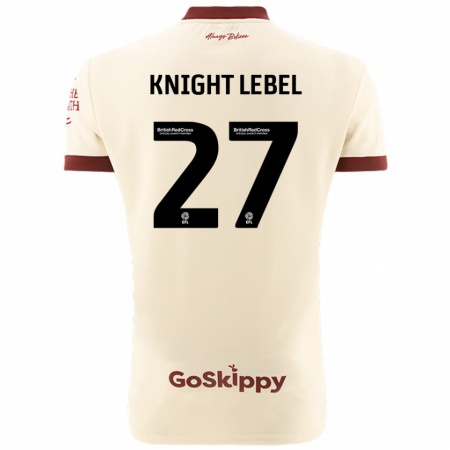 Kandiny Kinderen Jamie Knight-Lebel #27 Crèmewit Uitshirt Uittenue 2024/25 T-Shirt