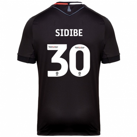 Kandiny Kinder Souleymane Sidibe #30 Schwarz Auswärtstrikot Trikot 2024/25 T-Shirt Österreich