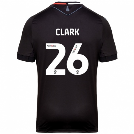 Kandiny Kinderen Ciaran Clark #26 Zwart Uitshirt Uittenue 2024/25 T-Shirt