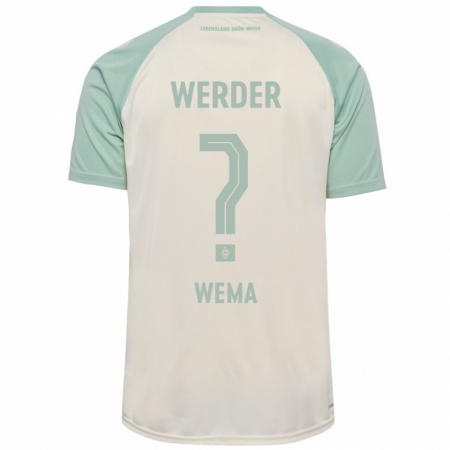 Kandiny Kinderen Aize Wema #0 Off-White Lichtgroen Uitshirt Uittenue 2024/25 T-Shirt