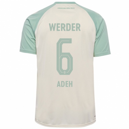 Kandiny Kinderen Wesley Adeh #6 Off-White Lichtgroen Uitshirt Uittenue 2024/25 T-Shirt