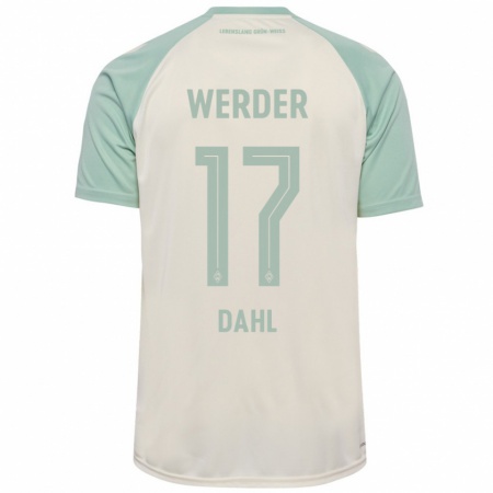 Kandiny Kinderen Amira Dahl #17 Off-White Lichtgroen Uitshirt Uittenue 2024/25 T-Shirt