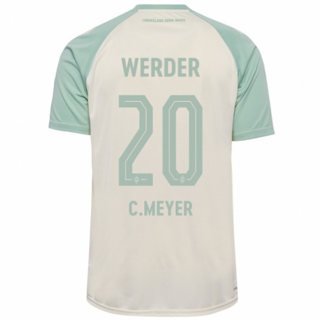 Kandiny Kinderen Christin Meyer #20 Off-White Lichtgroen Uitshirt Uittenue 2024/25 T-Shirt