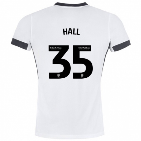 Kandiny Kinderen George Hall #35 Wit Zwart Uitshirt Uittenue 2024/25 T-Shirt