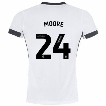 Kandiny Kinderen Jade Ellis Moore #24 Wit Zwart Uitshirt Uittenue 2024/25 T-Shirt