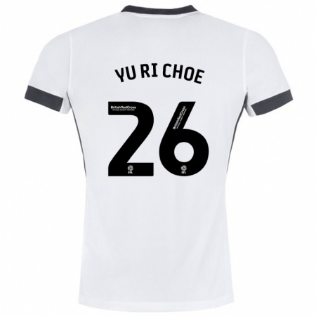 Kandiny Kinderen Yu-Ri Choe #26 Wit Zwart Uitshirt Uittenue 2024/25 T-Shirt