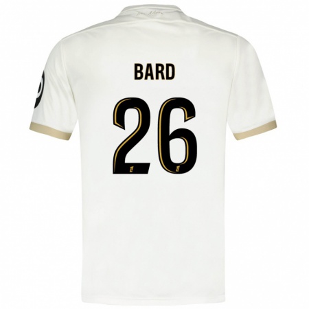 Kandiny Kinderen Melvin Bard #26 Wit Goud Uitshirt Uittenue 2024/25 T-Shirt