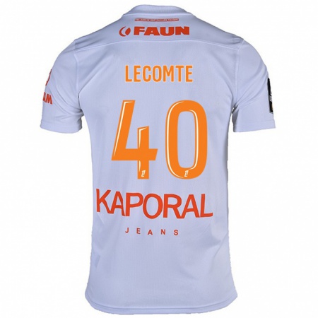 Kandiny Kinderen Benjamin Lecomte #40 Wit Uitshirt Uittenue 2024/25 T-Shirt