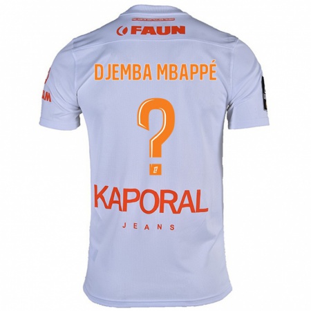 Kandiny Kinderen Yvan Djemba Mbappé #0 Wit Uitshirt Uittenue 2024/25 T-Shirt