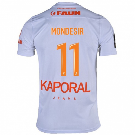 Kandiny Kinderen Nérilia Mondésir #11 Wit Uitshirt Uittenue 2024/25 T-Shirt