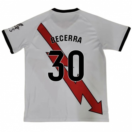 Kandiny Kinderen Samuel Becerra #30 Rood Uitshirt Uittenue 2024/25 T-Shirt