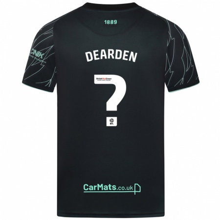 Kandiny Bambino Maglia Thomas Dearden #0 Nero Verde Kit Gara Away 2024/25 Maglietta