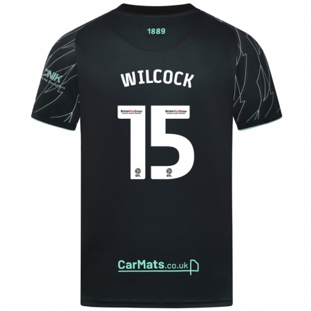 Kandiny Bambino Maglia Tamara Wilcock #15 Nero Verde Kit Gara Away 2024/25 Maglietta