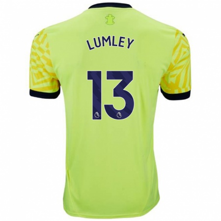 Kandiny Kinderen Joe Lumley #13 Geel Uitshirt Uittenue 2024/25 T-Shirt