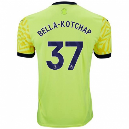 Kandiny Kinder Armel Bella-Kotchap #37 Gelb Auswärtstrikot Trikot 2024/25 T-Shirt Österreich