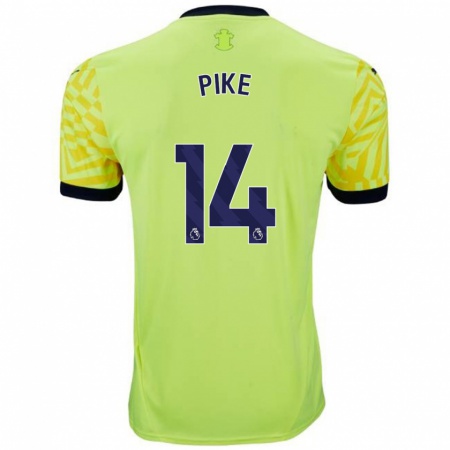 Kandiny Kinderen Molly Pike #14 Geel Uitshirt Uittenue 2024/25 T-Shirt