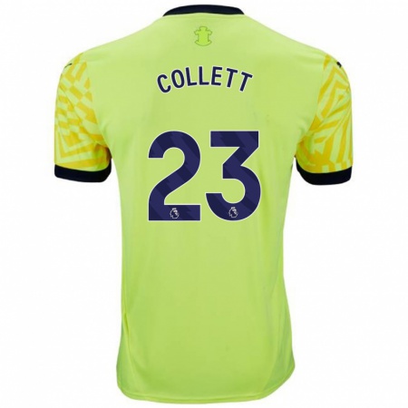 Kandiny Kinderen Megan Collett #23 Geel Uitshirt Uittenue 2024/25 T-Shirt