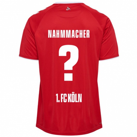 Kandiny Niño Camiseta Emil Nahmmacher #0 Rojo Blanco 2ª Equipación 2024/25 La Camisa