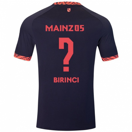 Kandiny Bambino Maglia Muhammed Birinci #0 Blu Corallo Rosso Kit Gara Away 2024/25 Maglietta