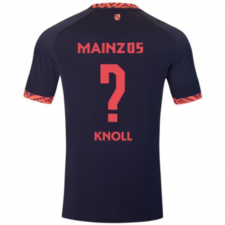 Kandiny Kinder Max Knoll #0 Blau Korallenrot Auswärtstrikot Trikot 2024/25 T-Shirt Österreich