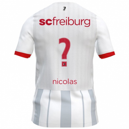 Kandiny Criança Camisola Nicolas Schnerring #0 Cinzento Branco Alternativa 2024/25 Camisa Brasil