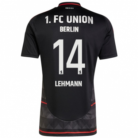 Kandiny Bambino Maglia Noah Lehmann #14 Nero Kit Gara Away 2024/25 Maglietta