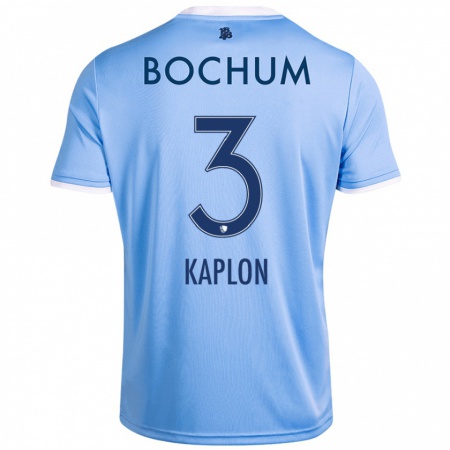 Kandiny Bambino Maglia Frauke Kaplon #3 Azzurro Cielo Kit Gara Away 2024/25 Maglietta