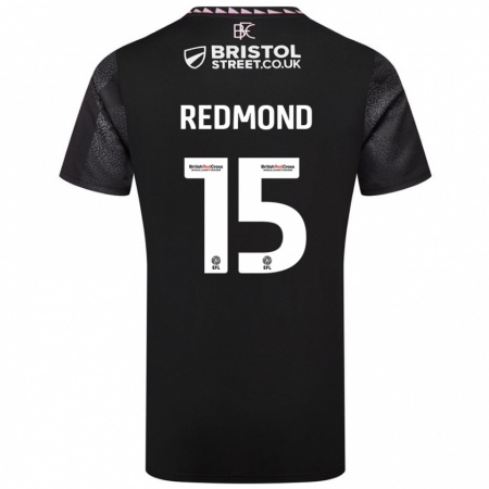 Kandiny Kinderen Nathan Redmond #15 Zwart Uitshirt Uittenue 2024/25 T-Shirt België