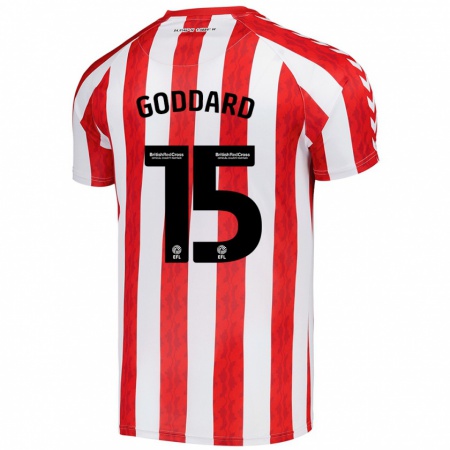 Kandiny Heren Amy Goddard #15 Rood Wit Thuisshirt Thuistenue 2024/25 T-Shirt