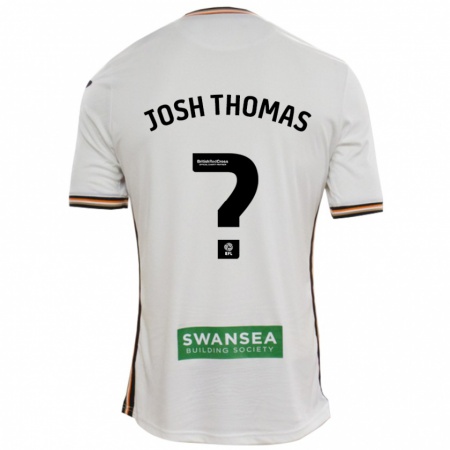 Kandiny Uomo Maglia Josh Thomas #0 Bianco Kit Gara Home 2024/25 Maglietta