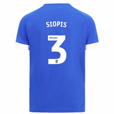 Kandiny Herren Manolis Siopis #3 Himmelblau Heimtrikot Trikot 2024/25 T-Shirt Österreich