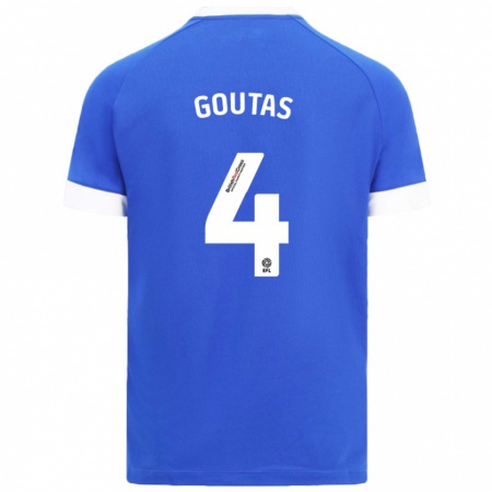 Kandiny Heren Dimitrios Goutas #4 Hemelsblauw Thuisshirt Thuistenue 2024/25 T-Shirt