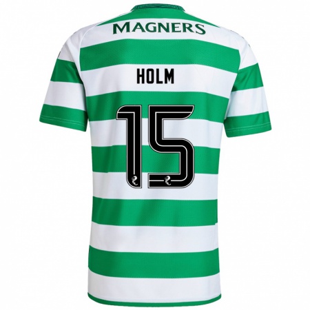 Kandiny Heren Odin Thiago Holm #15 Groen Wit Thuisshirt Thuistenue 2024/25 T-Shirt