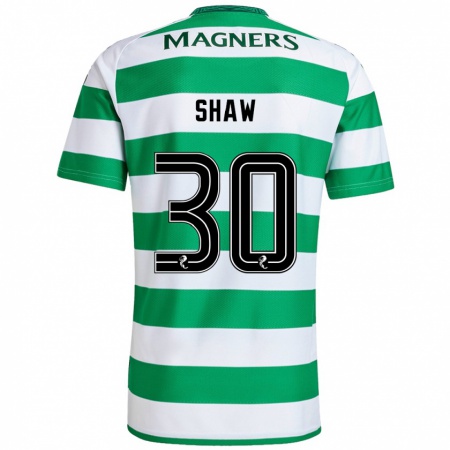 Kandiny Heren Liam Shaw #30 Groen Wit Thuisshirt Thuistenue 2024/25 T-Shirt