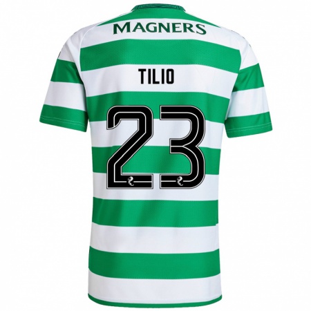 Kandiny Heren Marco Tilio #23 Groen Wit Thuisshirt Thuistenue 2024/25 T-Shirt