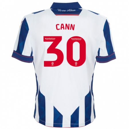 Kandiny Heren Ted Cann #30 Wit Donkerblauw Thuisshirt Thuistenue 2024/25 T-Shirt