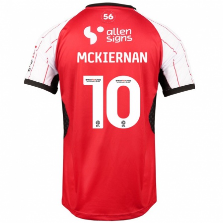 Kandiny Heren Jj Mckiernan #10 Wit Thuisshirt Thuistenue 2024/25 T-Shirt