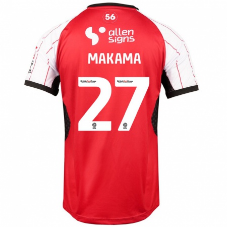 Kandiny Heren Jovon Makama #27 Wit Thuisshirt Thuistenue 2024/25 T-Shirt