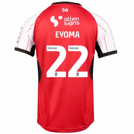 Kandiny Heren Timothy Eyoma #22 Wit Thuisshirt Thuistenue 2024/25 T-Shirt