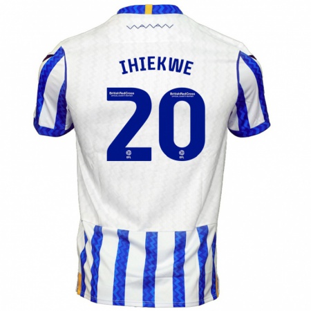 Kandiny Heren Michael Ihiekwe #20 Blauw Wit Thuisshirt Thuistenue 2024/25 T-Shirt