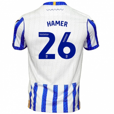 Kandiny Heren Ben Hamer #26 Blauw Wit Thuisshirt Thuistenue 2024/25 T-Shirt