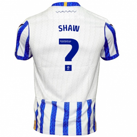 Kandiny Heren Ari-Jae Shaw #0 Blauw Wit Thuisshirt Thuistenue 2024/25 T-Shirt